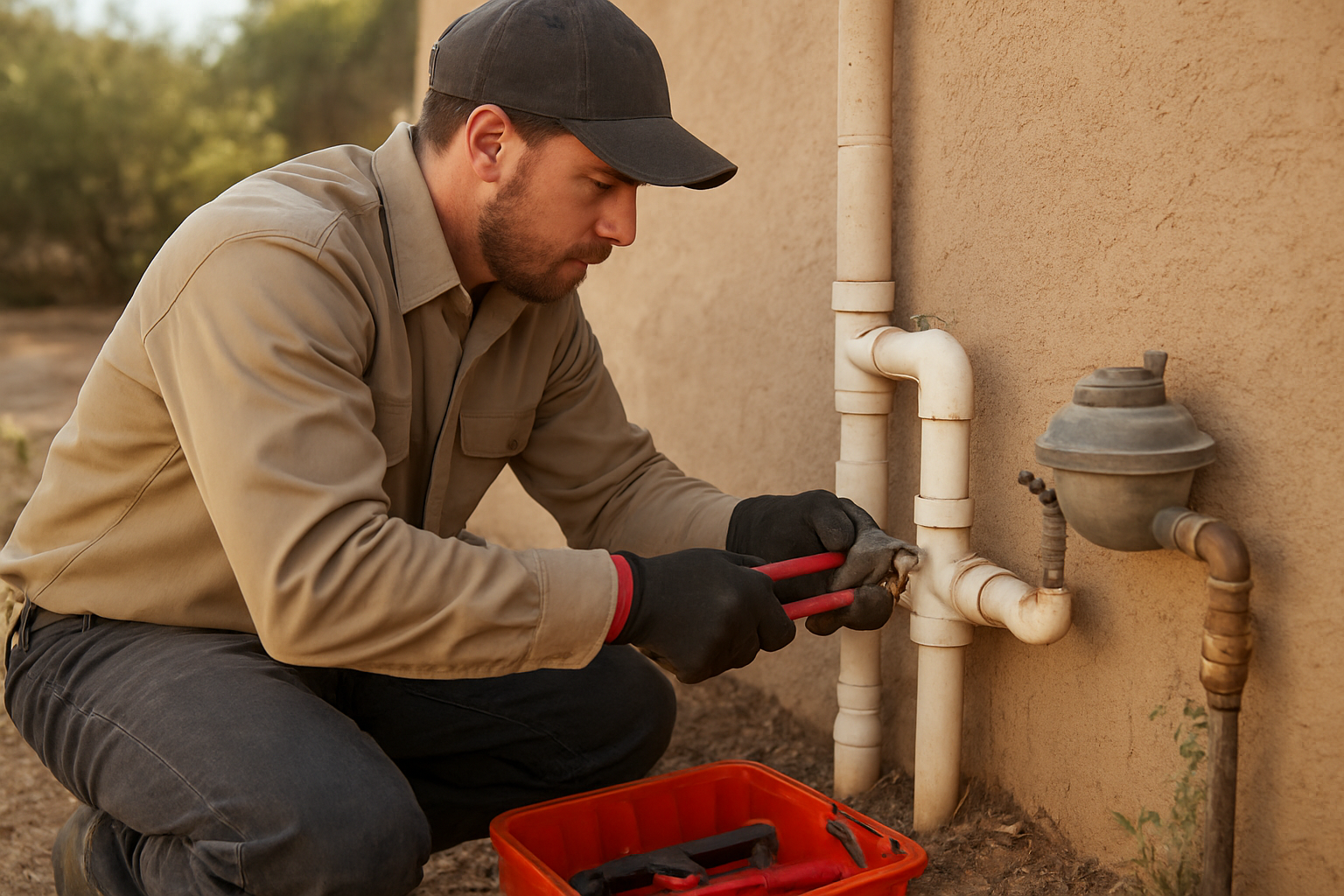 Local Plumbing service equipment and technician